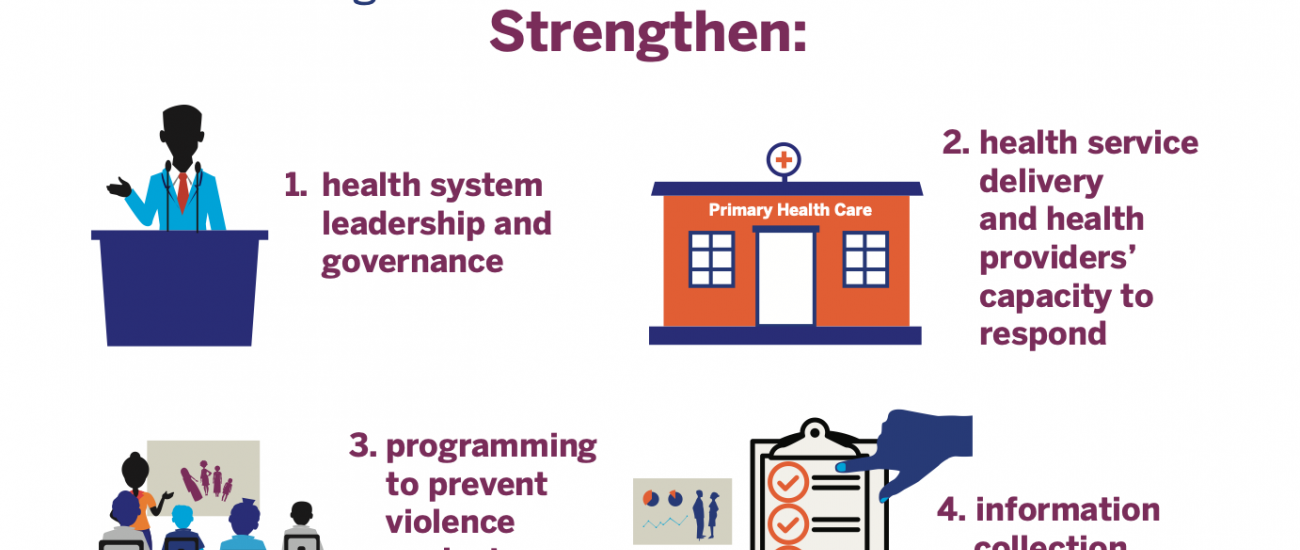 Graphic of the four strategic priorities to change the lives of women and girls